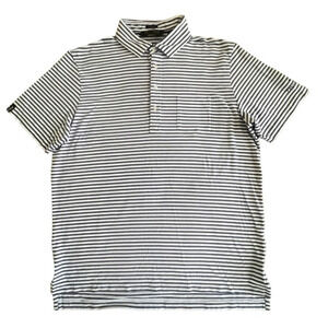 Polo Golf Ralph Lauren Stretch Lisle Polo Shirt Mens‎ Large Purple Striped B4